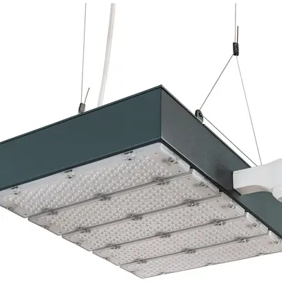 Projecteur salle LED Sylvania KubiXx WIDE PIR 140W 24400lm 840 IP65 VAR 412×460 