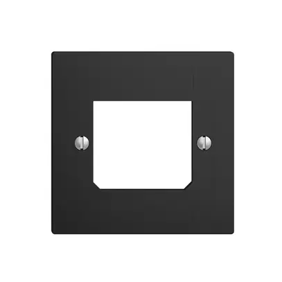 Plaque frontale ITplus ADSL EDIZIOdue noir 3×RJ/1×T+T 