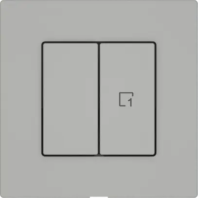 Interrupteur à poussoir EDIZIO.liv Wiser SNAPFIX® 1 scène 2 touches WLAN grc 