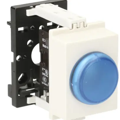 Lampada di segnalazione AMD K&N, 24VAC/DC, 2UM, calotta blu 