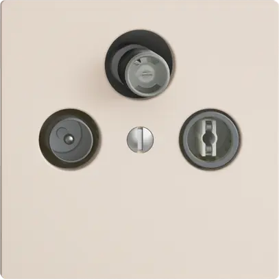 Prise d'antenne SAT/TV/R DB53 EDIZIOdue crema, avec SAT-F 