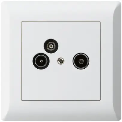 Presa antenna INC R/TV/dati kallysto.line 2GHz 10.5db bianco 