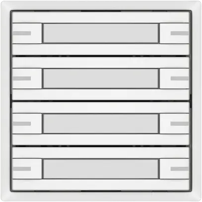 Pulsante KNX RGB EDIZIO.liv SNAPFIX® sensore temp.RGB-LED targ.8× com.1T bi 