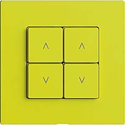 Station secondaire pour interrupteur stores 2c/4t WLAN Edue Wiser lemon 