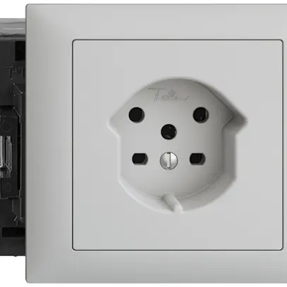 Presa INS EDIZIOdue T15 grigio chiaro, 49…69mm Snap 