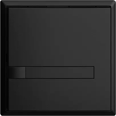 UP-Taster KNX 1-fach EDIZIOdue schwarz RGB ohne LED mit Papiereinlage 