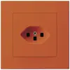 Prise ENC Hager KPR, 1×T23, 16A 250V, orange 