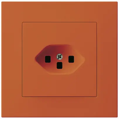 Prise ENC Hager KPR, 1×T23, 16A 250V, orange 