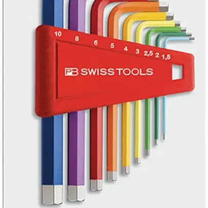 Stiftschlüssel-Satz PB 210 H-10 RB CN 1.5, 2, 2.5, 3, 4, 5, 6, 8, 10 