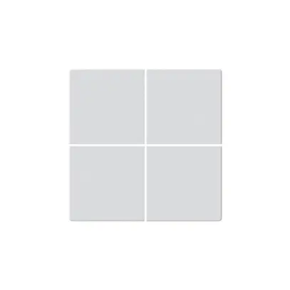 Faccia pulsante KNX Hager BA kallysto Z quadruplo bianco 45×45mm 