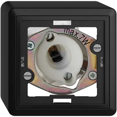 Lampada spia AP EDIZIOdue nero 7W senza calotta piatta 