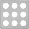Plaque de montage ELEMENT SNAPFIX® 3×3 horizontal&vertical 325×325mm aluminium 