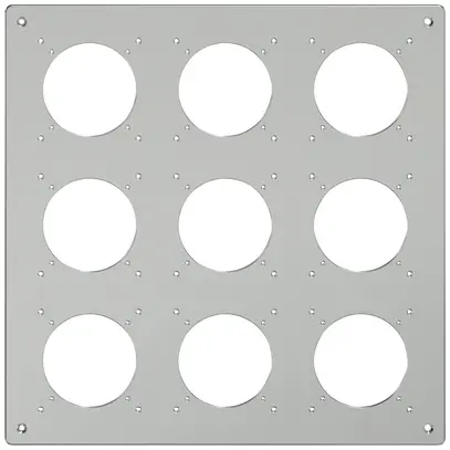 Piastra di montaggio ELEMENT SNAPFIX® 3×3 orizzontale e verticale 325×325mm all 