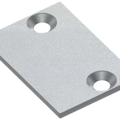 Plaque terminale pour canal ELBRO, aluminium, 30×20mm, avec vis 