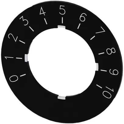 Bezeichnungsring Siemens SIRIUS ACT für Potentiometer, Aufdruck "0…10" Ø40mm 