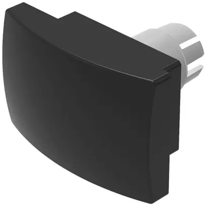 Capot à poussoir EAO 22 convexe noir 