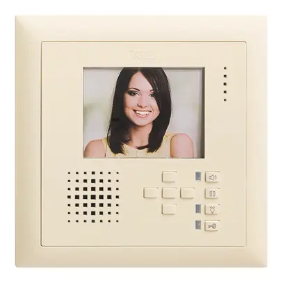 Poste mains-libres vidéo ENC EDIZIOdue FMI crema 