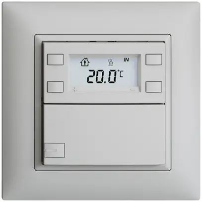 Pulsante RTH INC KNX 1×EDIZIOdue FMI grigio chiaro, con LED RGB 