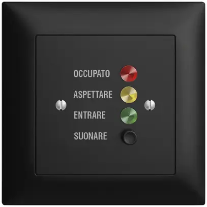Stazione da porta INC EDIZIOdue nero, per segnale di chiamata 