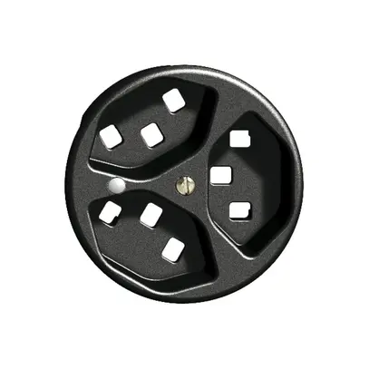 Disque frontal FH 3×T23 noir Ø58mm, lentille, 