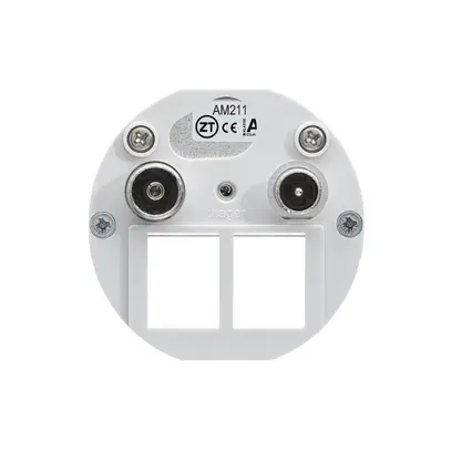 Intérieur pour prise multimédia Hager R/TV montage E 11dB 2GHz 