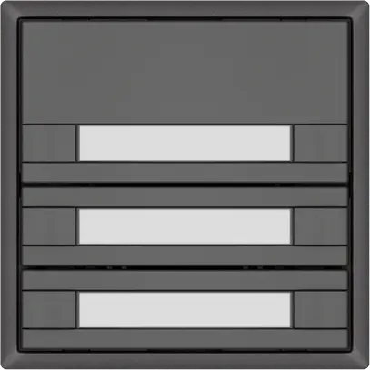 Poussoir universel EDIZIO.liv UNI SNAPFIX® s.LED 3× comm.2T étiqu.grf 