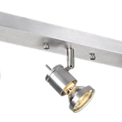 Decken-/Wandleuchte SLV ASTO, 3×GU10 75W IP20 Aluminium gebürstet 