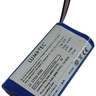 Accu Lumatec 3.7V 5000mAh ioni di litio 67×38×19mm 