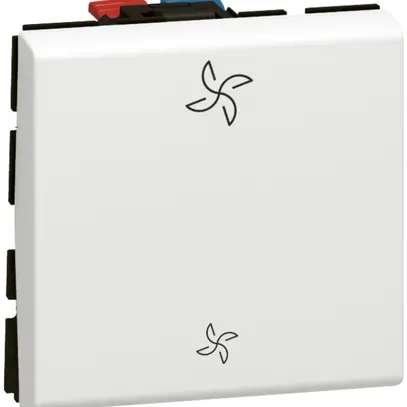Interrupteur ventilateur INC MOS 3/1L 10A blanc 1mod. 