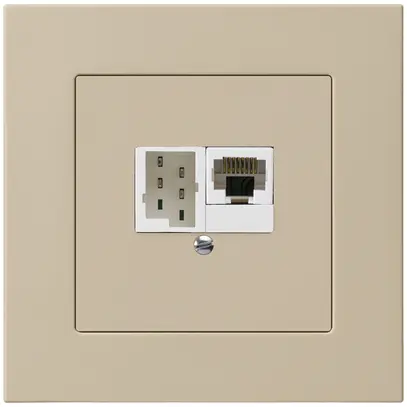 Scatola INC kallysto.pro 1×RJ45u+1×TT83 beige 