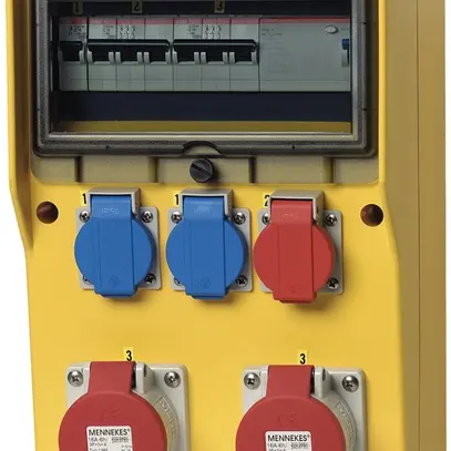 Distributeur de courant EverGum 63A 1×FI 3×LS 2×T23 1×T25 2×CEE16/5L 