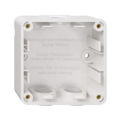 Parte inferiore dell'alloggiamento NAP NEVO, 1×1, c.guarn., H=35mm, 87×87mm, bi 