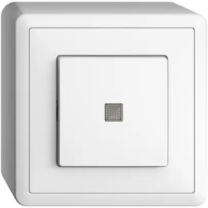 Contatto AP EDIZIOdue LED giallo ARK bianco 