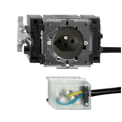 Presa INS FH T23 L2 nero 53mm Snap per cavo piat.powerbus 