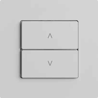 Station secondaire pour interrupteur stores 1c/2t WLAN Edue Wiser gris clair 