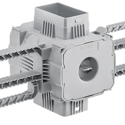 Boîte ENC HSB, p.NUP, a.ailettes, 77×65×90mm, M20/25/32, TFC 850°C 