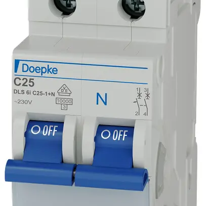 Disgiuntore Doepke DLS 6I, C25, 1L+N, 10 kA 