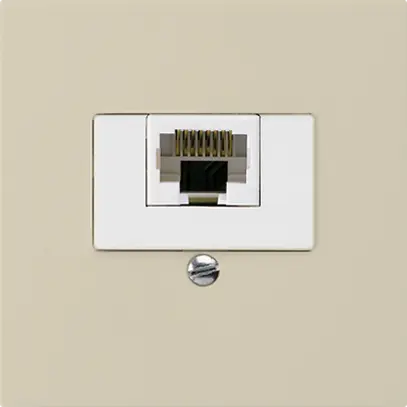 Insert pour prise de raccordement kallysto 1×RJ45u beige 