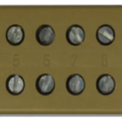 Klemmenleiste Weidmüller BK 12 CRN Schraubanschluss 4mm² 12L 22mm gelb 