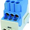 Blocco ripartizione tipo UVB 2×25/6×10mm² 100A CU blu 