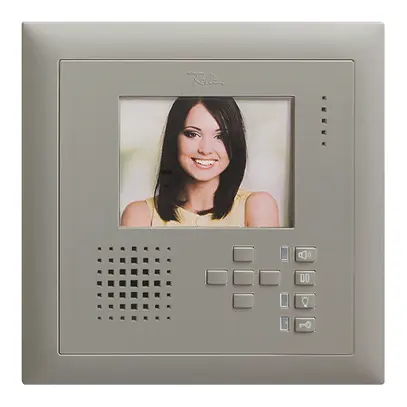 Poste mains-libres vidéo ENC EDIZIOdue FMI gris foncé 