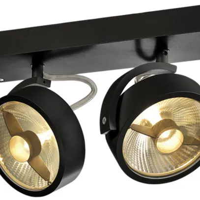 Plafoniera/Lampada muro SLV KALU 2, GU10 IP20 nero 