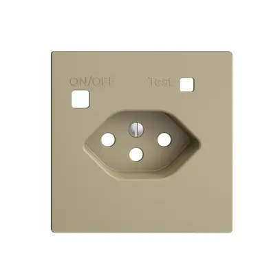 Kit frontal EDIZIOdue pour prise FI F, T13, sand 