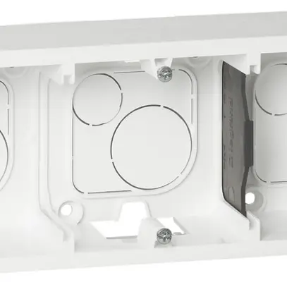 Scatola AP MOS 1×2×3 moduli bianco p=40mm 