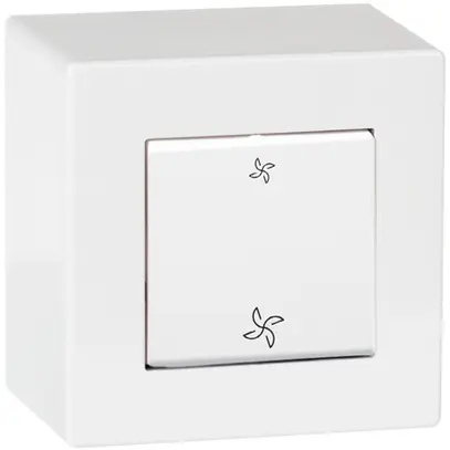 Interruttore di ventilatore AP ATO 3/1L 10A bianco 