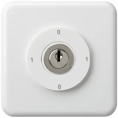 Interruttore a chiave INC 0/2L bianco basico 