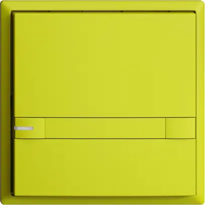 Poussoir ENC KNX 1× EDIZIOdue colore lemon RGB avec LED avec insert papier 