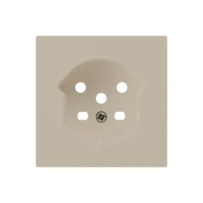 Kit frontale HA kallysto per presa tipo 15 con morsetti a innesto beige 