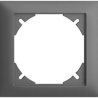 Telaio di copertura EDIZIOdue 80×86mm grigio scuro 