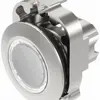 Allogiamento p.pulsant.luminoso EAO45 piatto bianco Ø30.5mm IP67/IP69K anello gr 